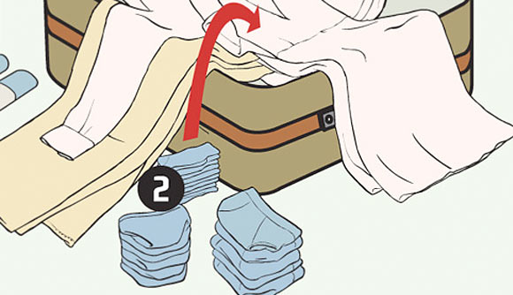 Faça um bloco de meias, calcinhas ou cuecas no centro. Esse será o núcleo da obra.