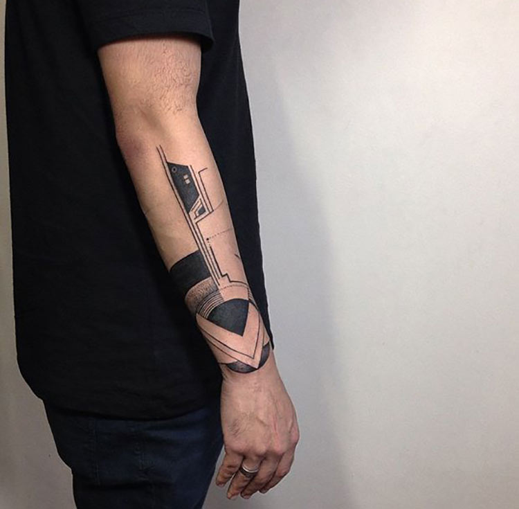 Inspiração Tatuagens geométricas Tudo Para Homens